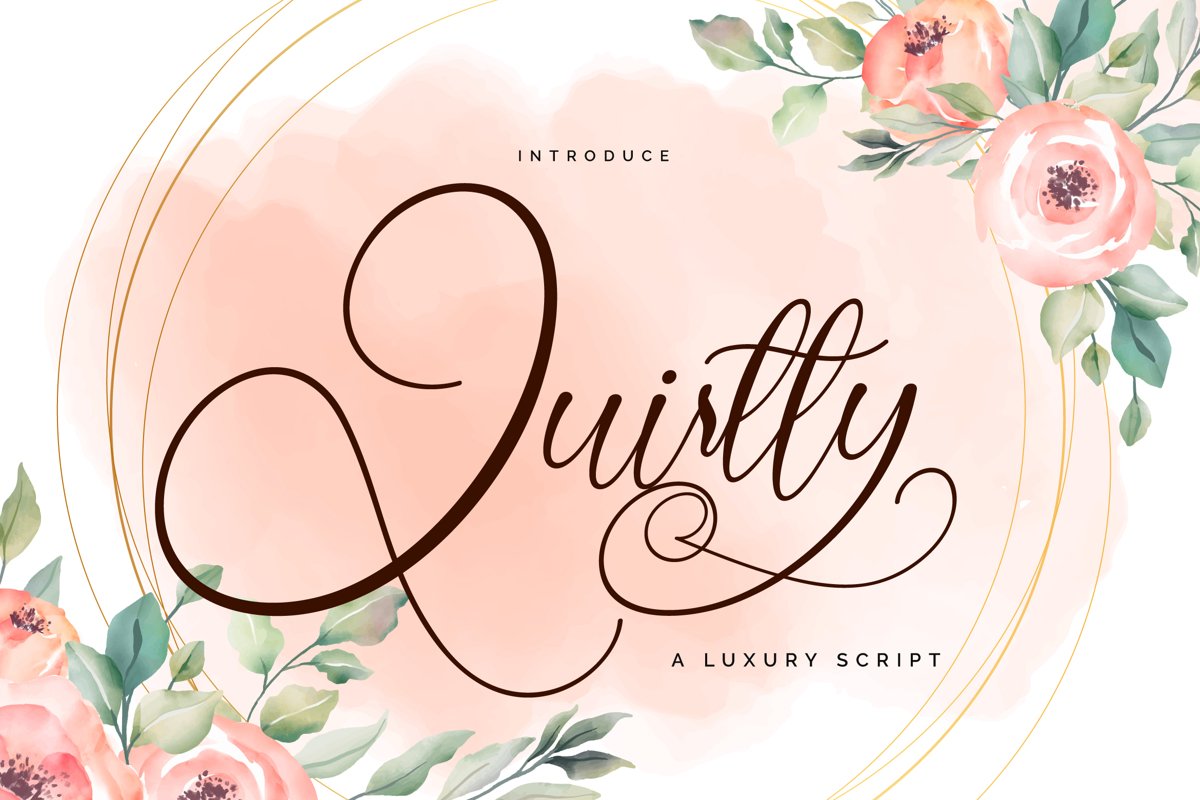 Quirtty | A Luxury Script Font example image 1