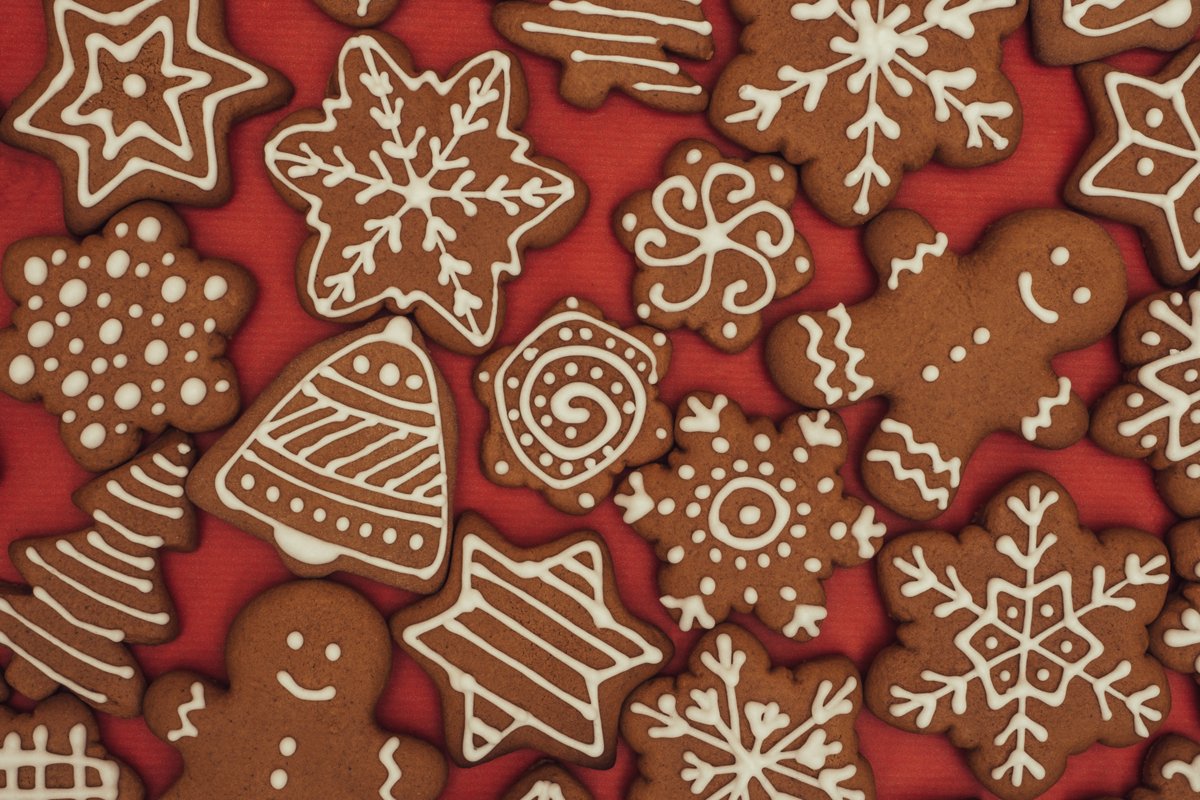 Christmas cookies background. example image 1
