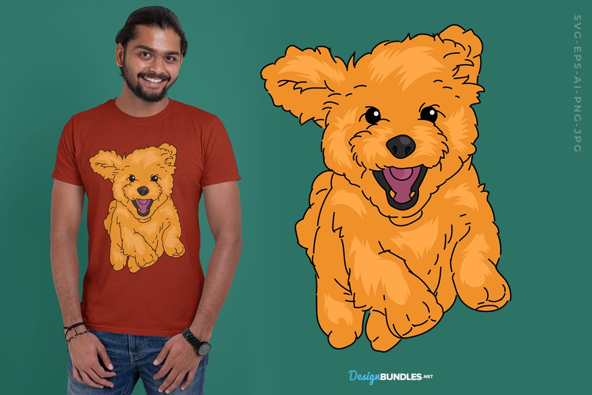 Dog T-Shirt Design example image 1