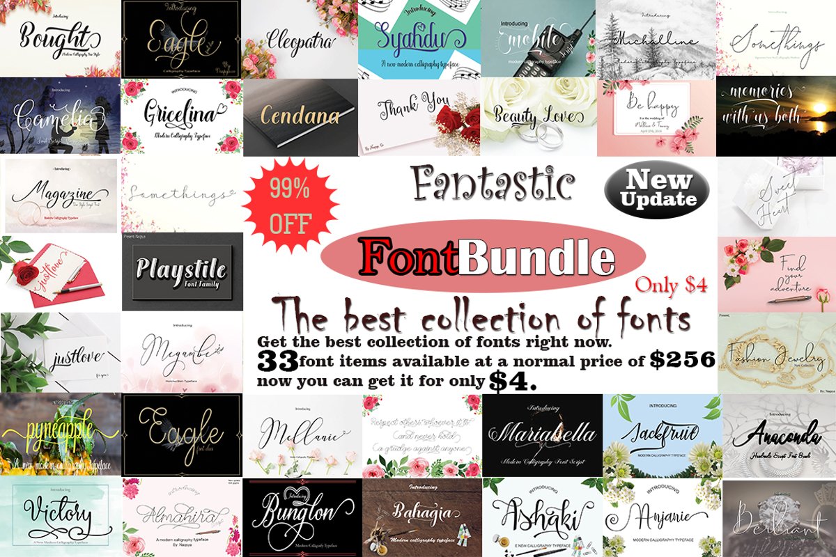 Fantastic FontBundle|the best collection of fonts example image 1