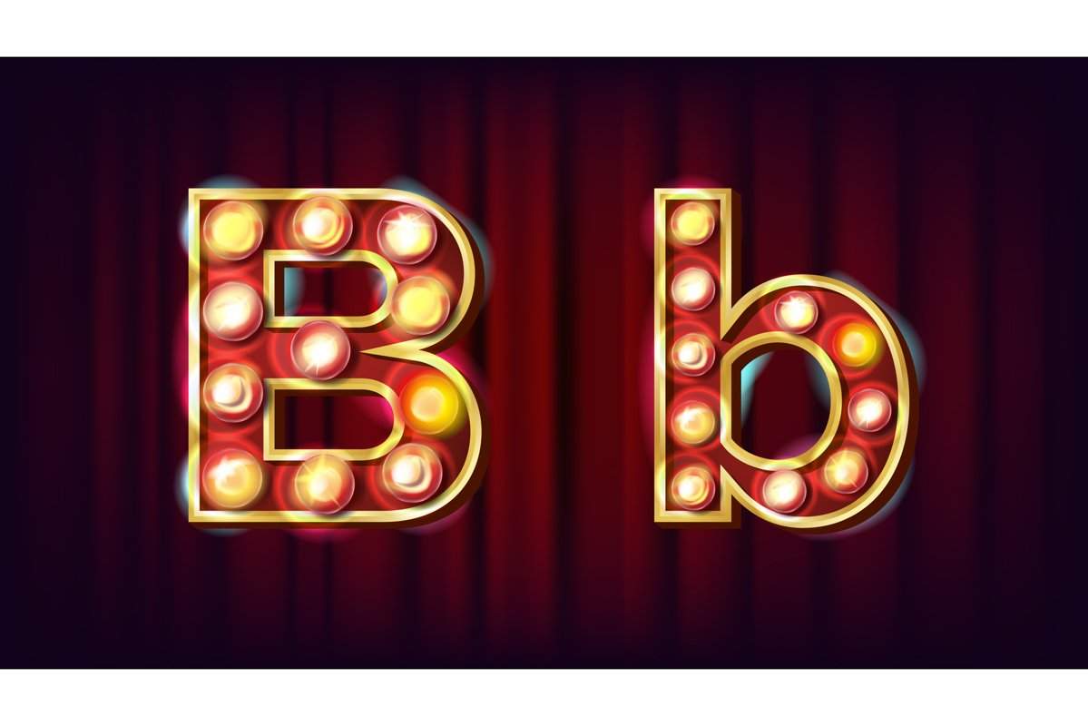 B Letter Vector. Capital example image 1