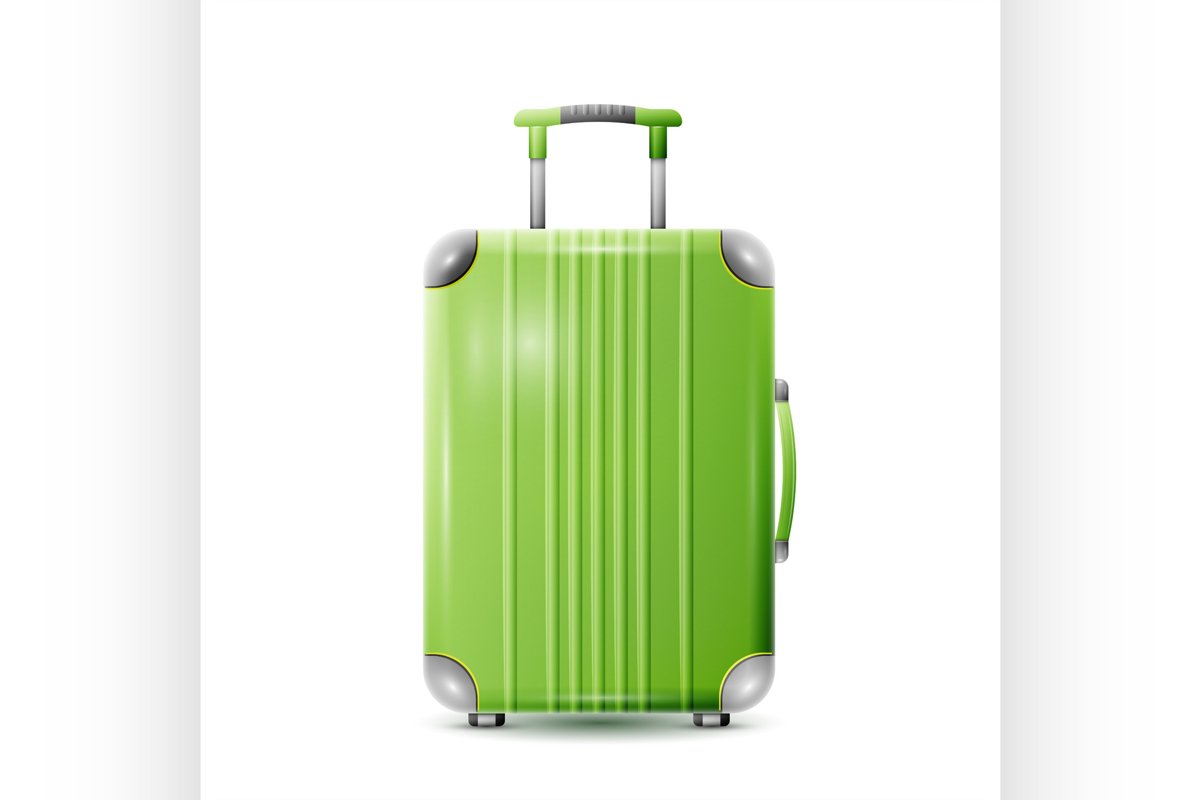 Large polycarbonate suitcase example image 1