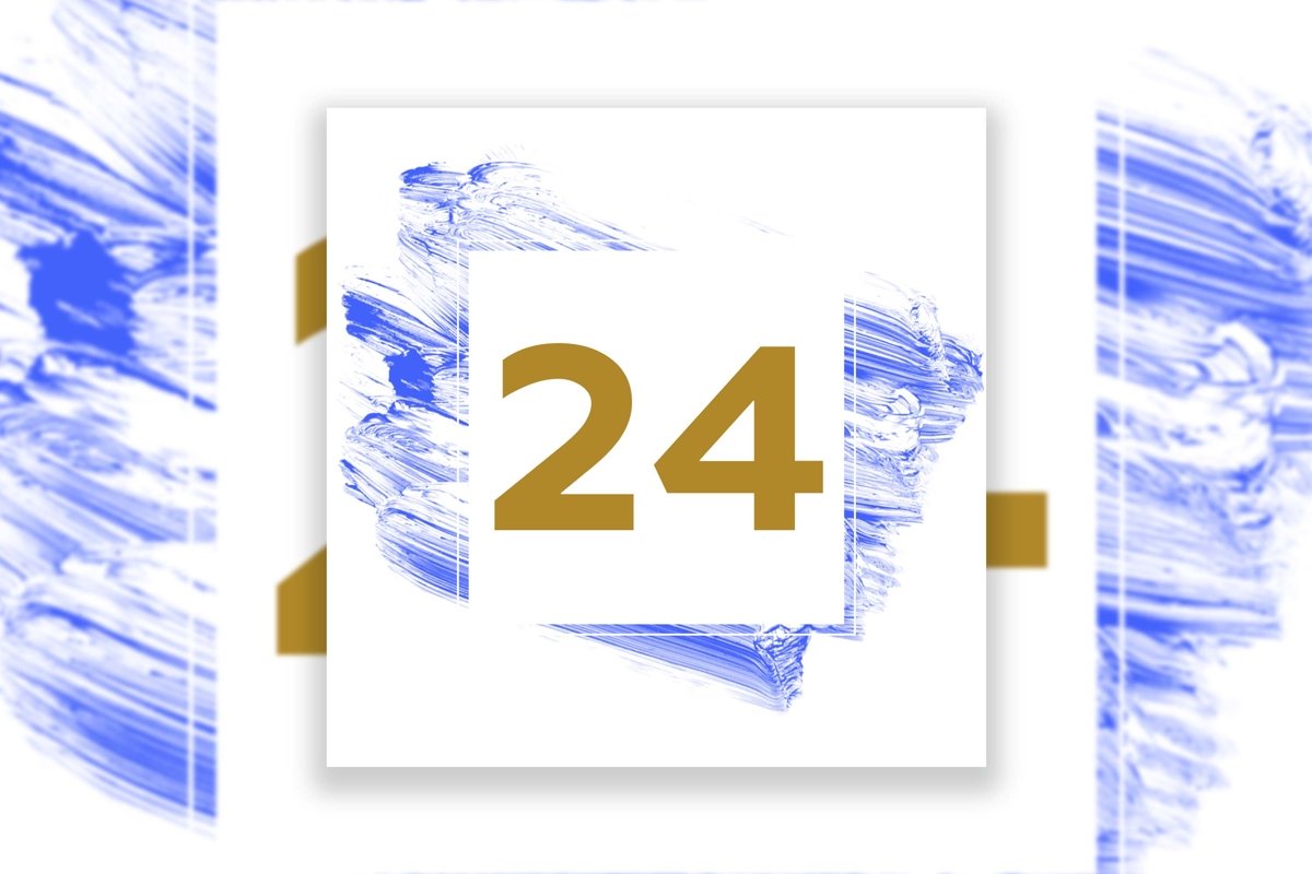 Acrylic Brush Strokes Template Background example image 1