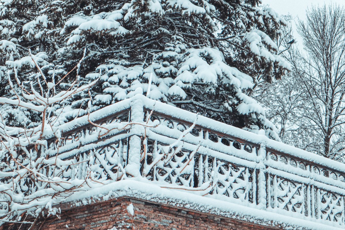 winter city landscape with snow example image 1