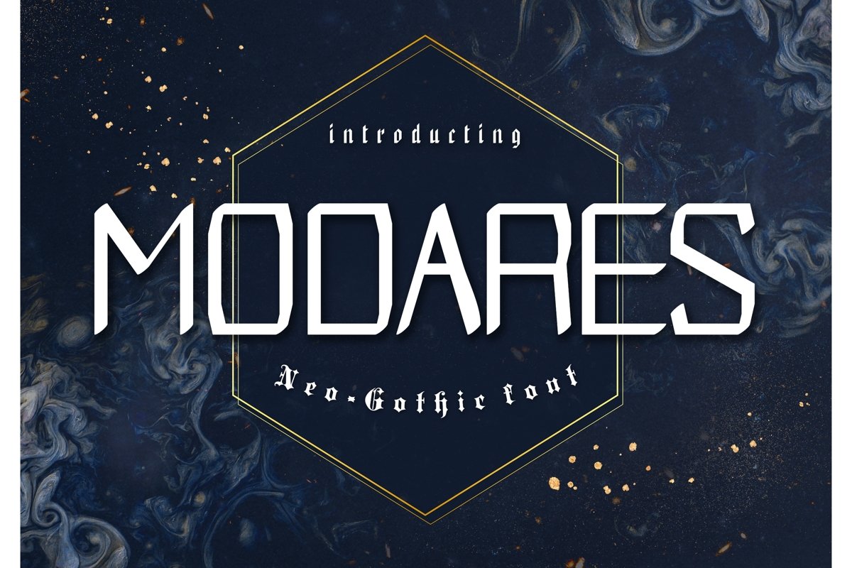 Modares Neo-Gothic Font example image 1