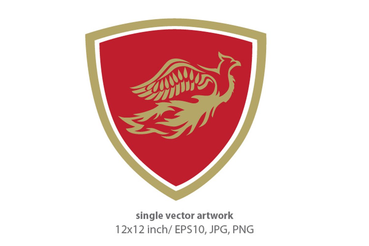 Phoenix Bird - single vector artwork example image 1