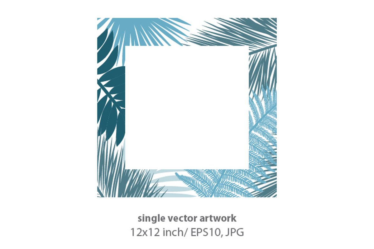 Palm branches - VECTOR ARTWORK example image 1