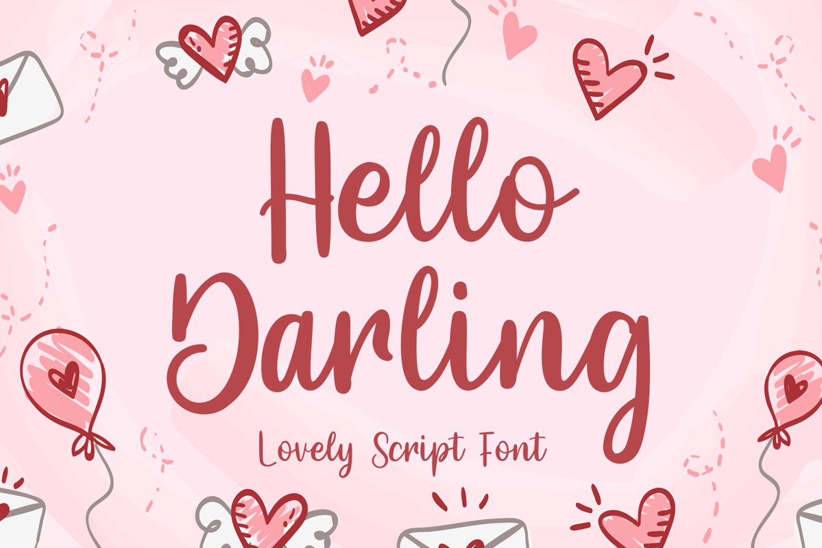 Hello Darling Lovely Script example image 1