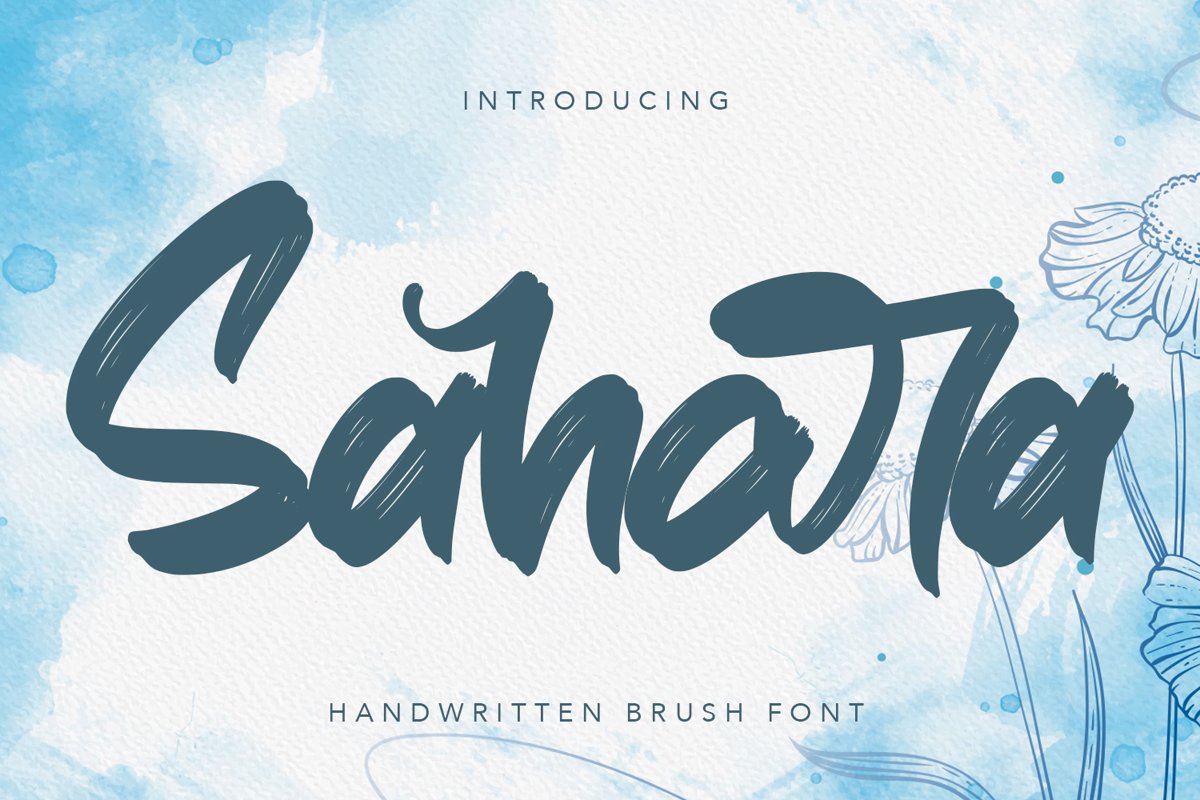 Sahara - Script Fonts example image 1