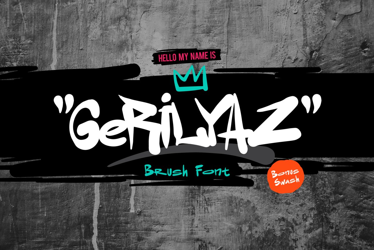 Gerilyaz - Brush Font example image 1