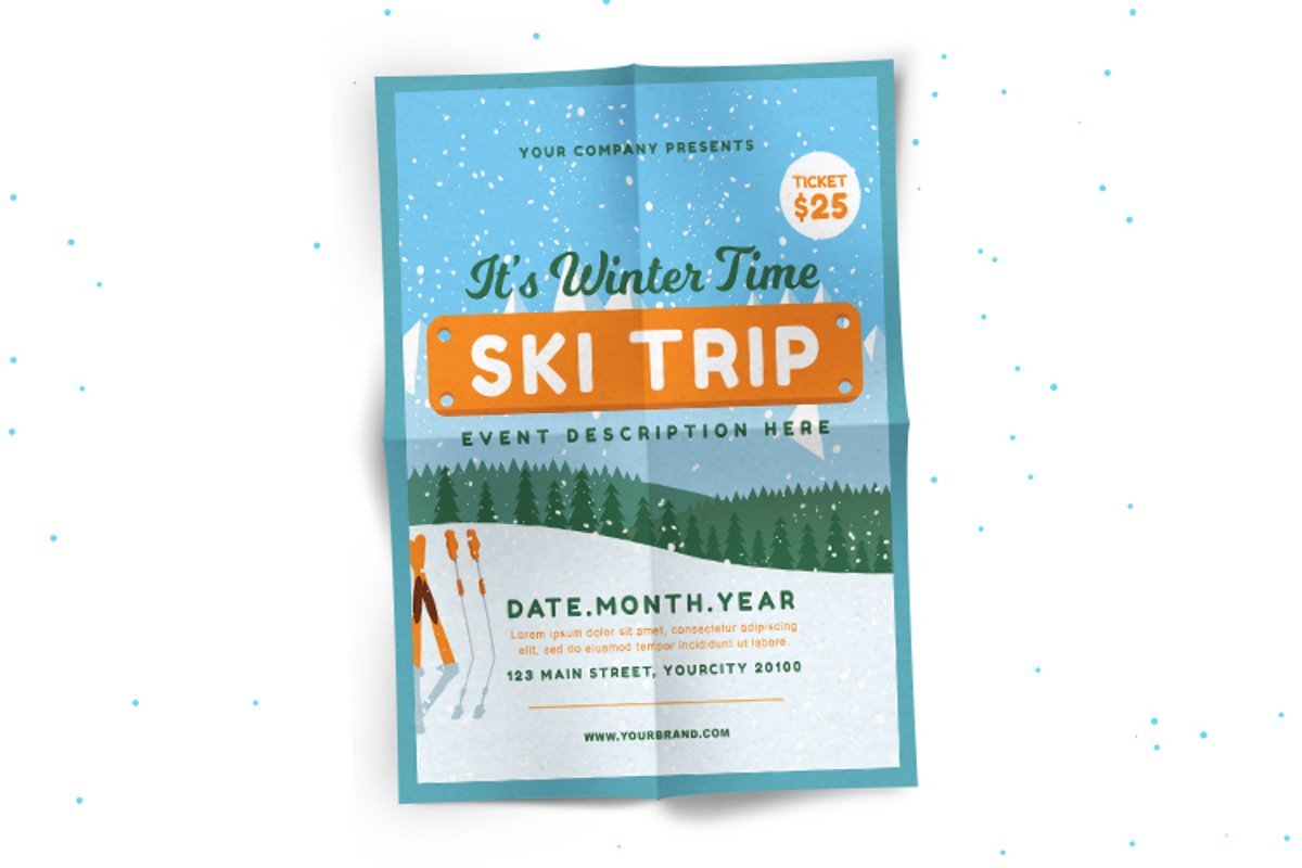 Ski Trip Flyer example image 1