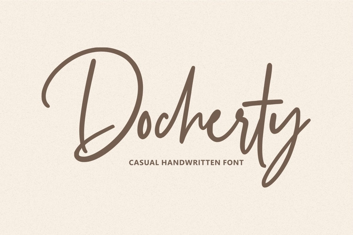 Docherty - Casual Signature Font example image 1
