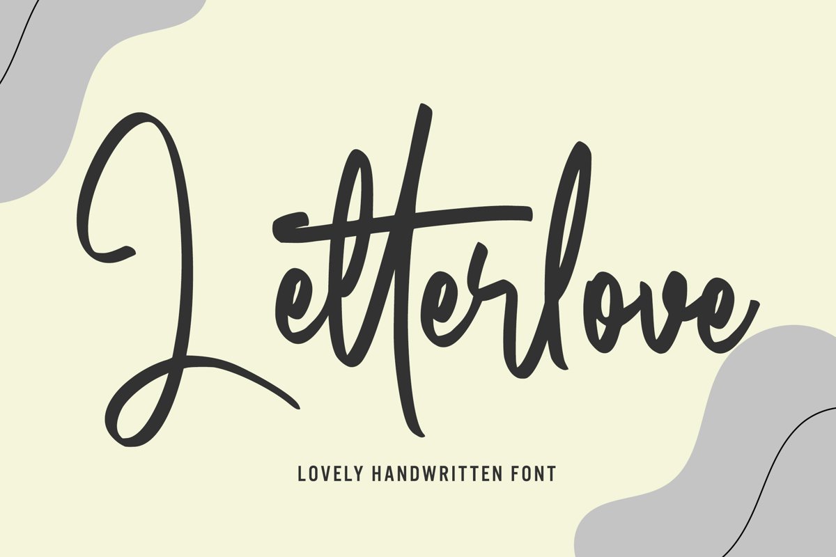Letterlove - Handwritten Font example image 1