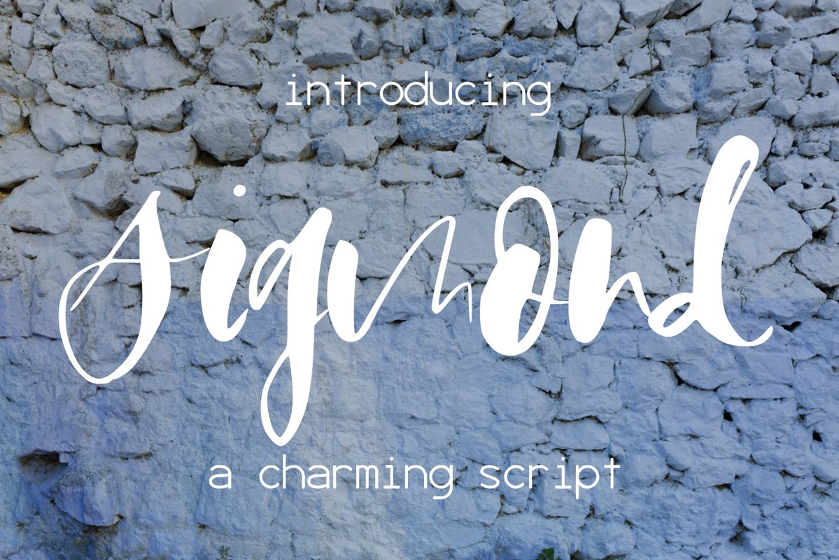 Sigmond Font example image 1