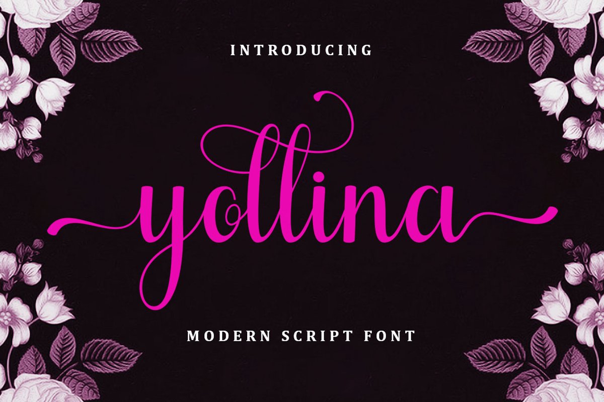 Yollina - Modern Script example image 1