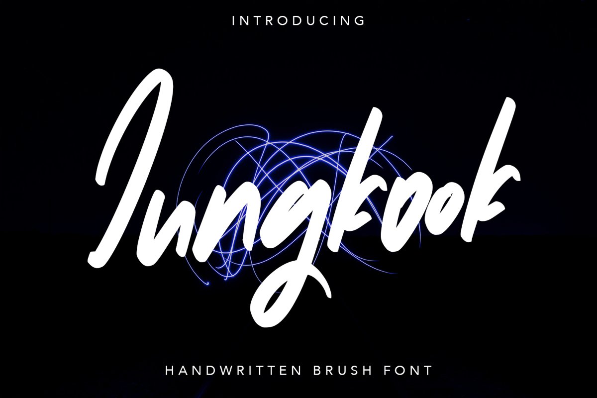 Jungkook - Handwritten Brush Fonts example image 1