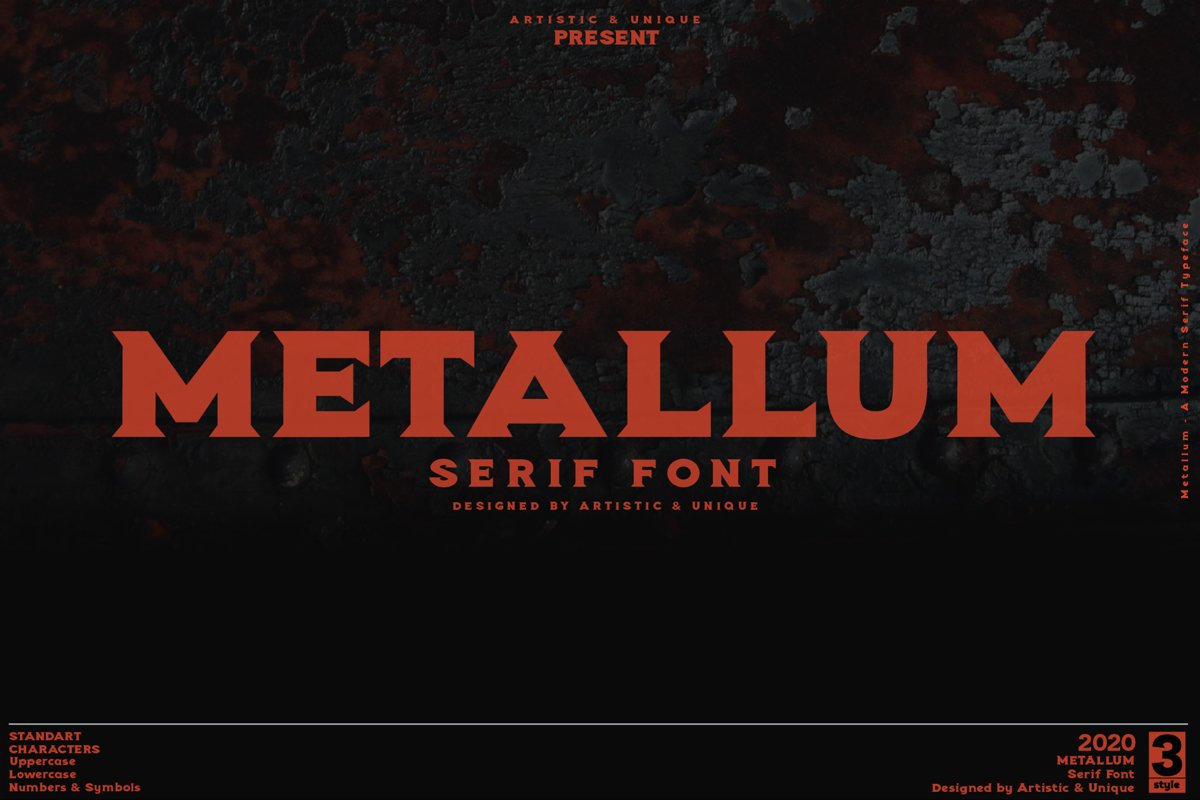 Metallum - Serif font Family example image 1