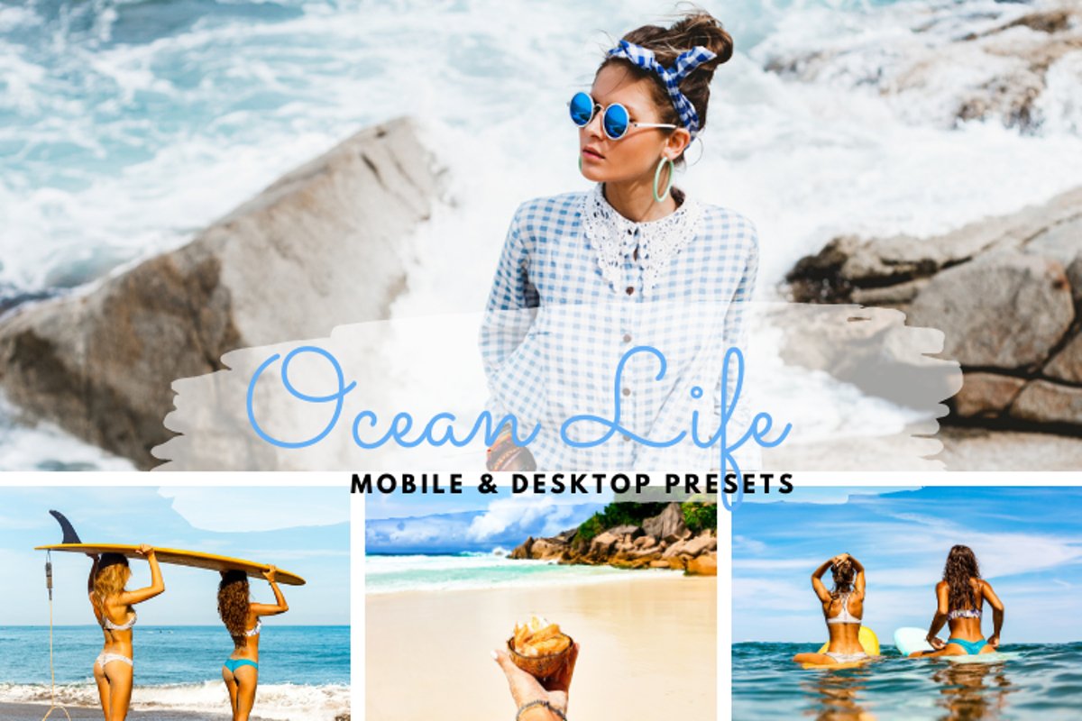 Ocean Life Mobile & Desktop Lightroom Presets example image 1