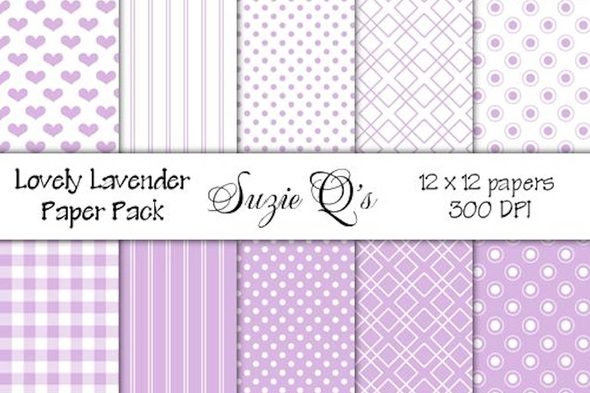 Lovely Lavender Paper Pack example image 1