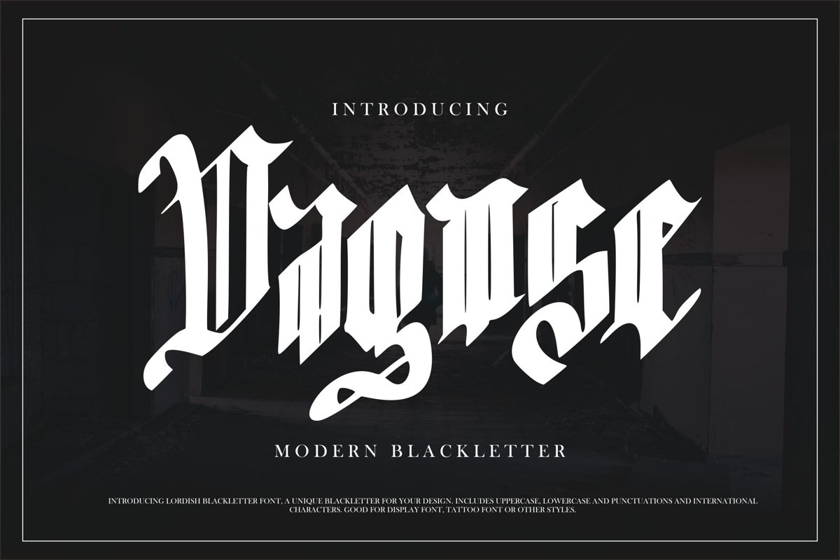 Dagose | Modern Blackletter example image 1