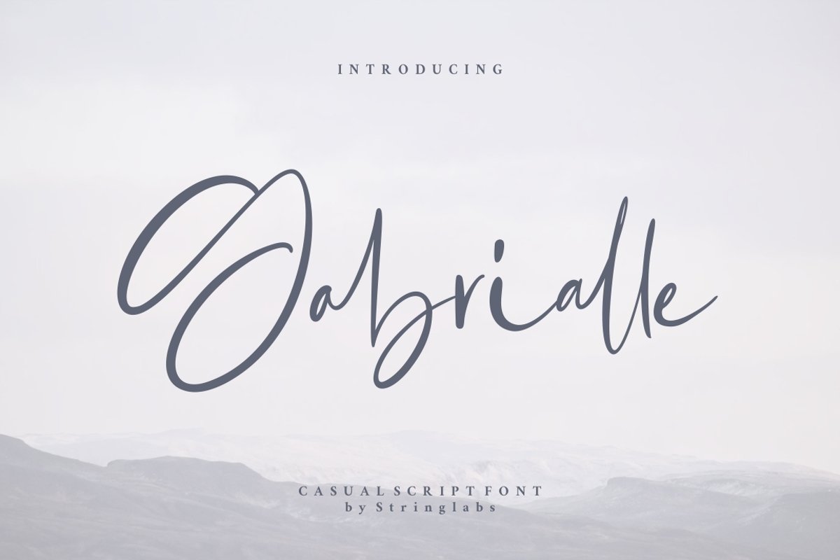 Gabrialle - Casual Script Font example image 1