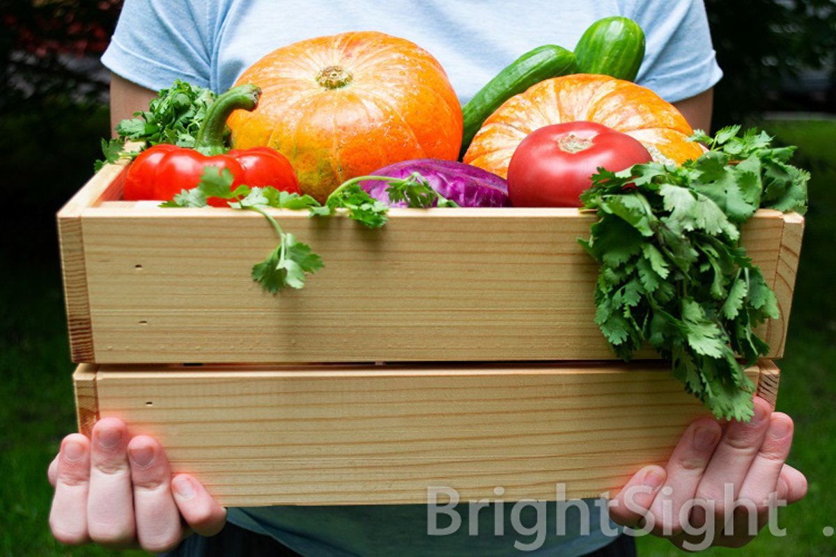 Wooden box with crop example image 1