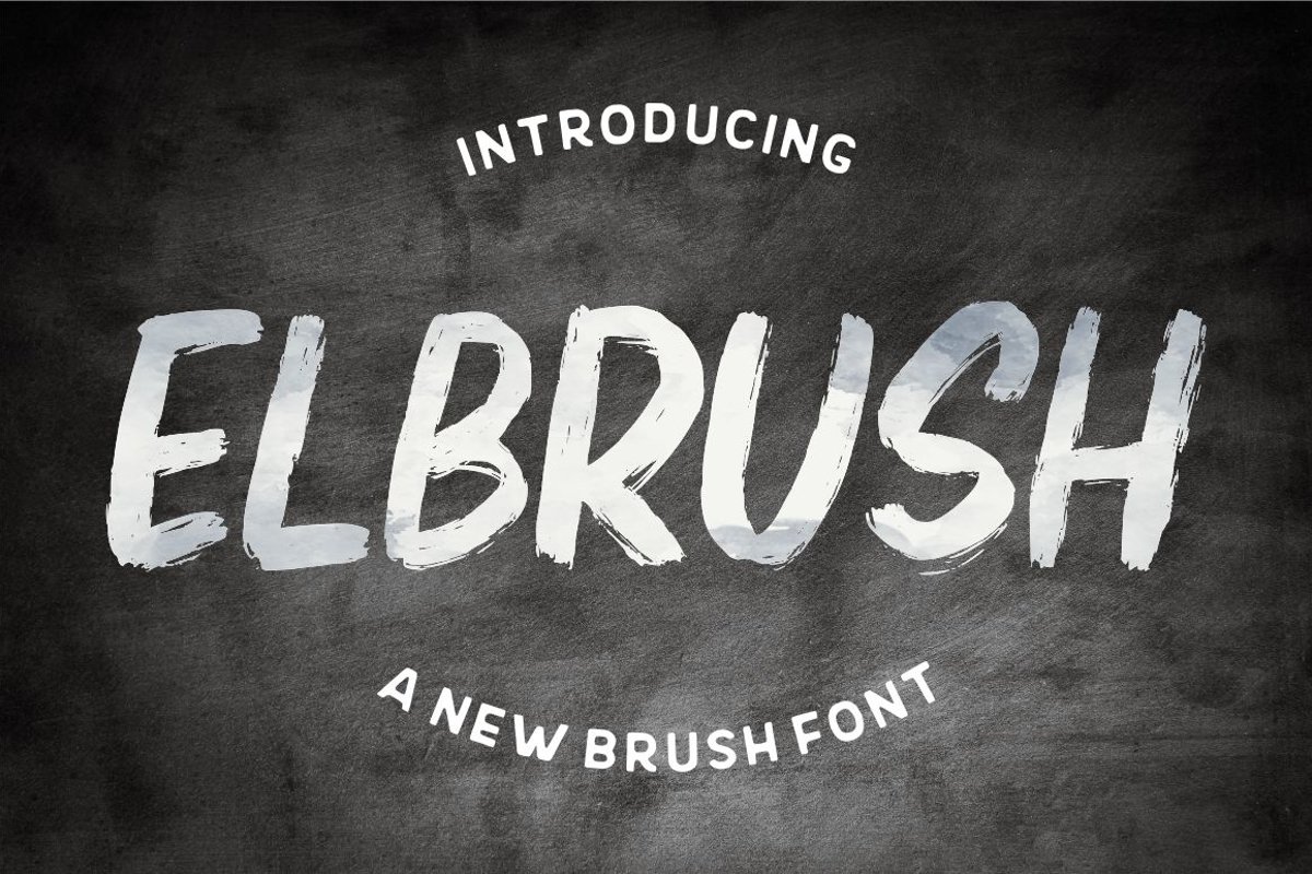 Elbrush - New Brush Font example image 1