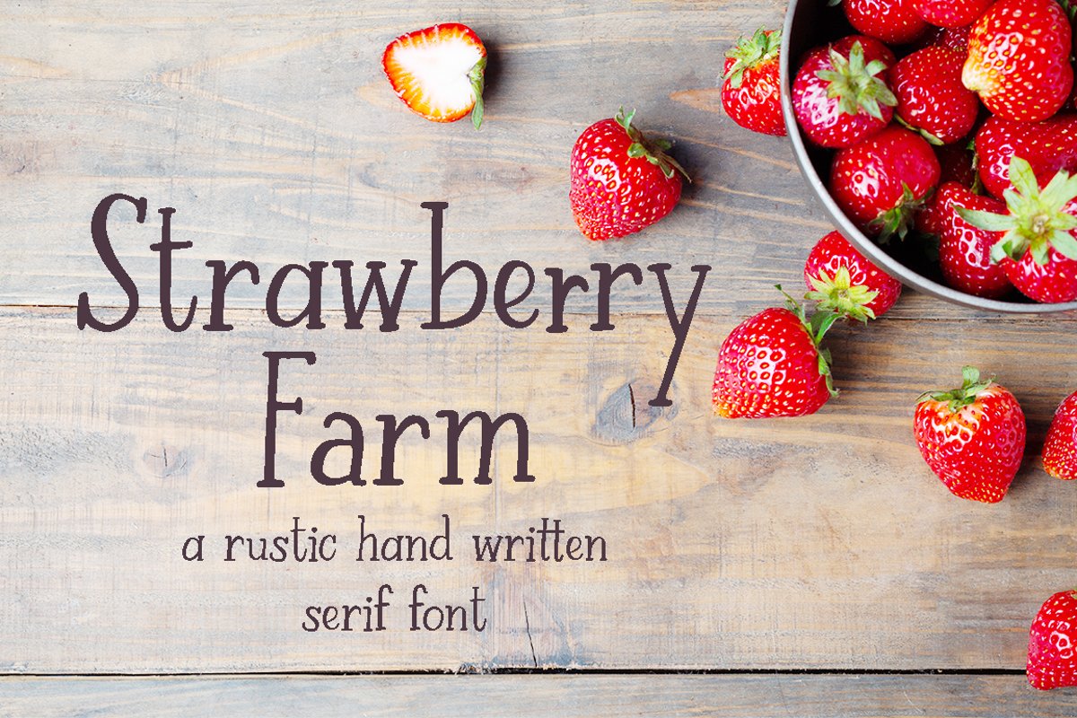 Strawberry Farm | A Serif Font example image 1