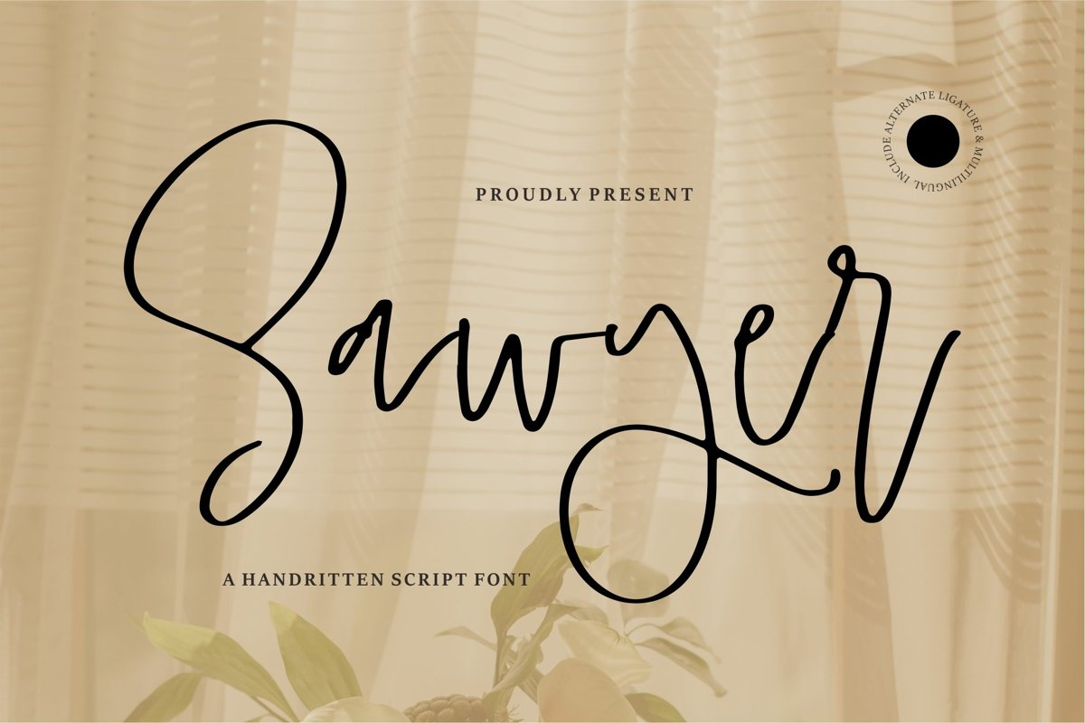 Sawyer - A Handwritten Script Font example image 1