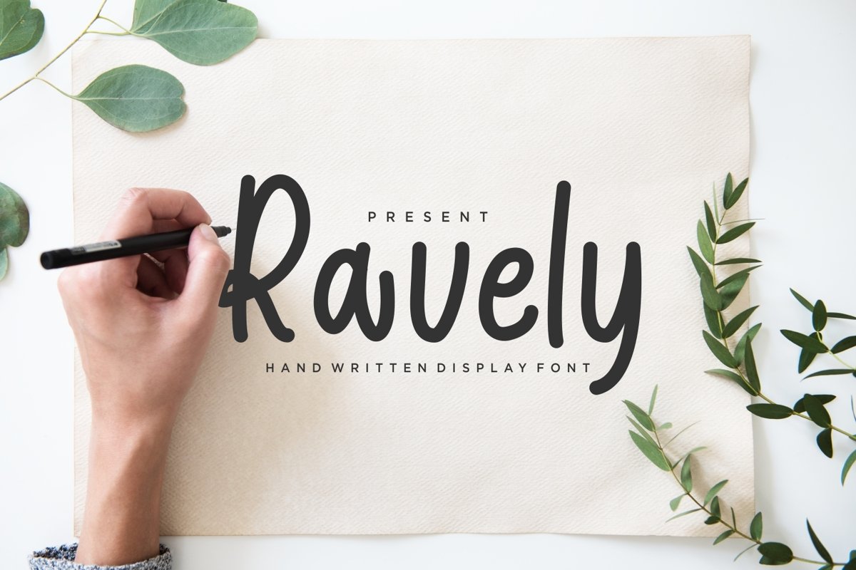 Ravely - Lovely Handwritten Font example image 1