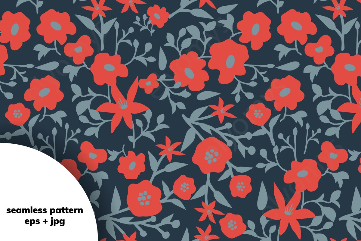Floral pattern example image 1