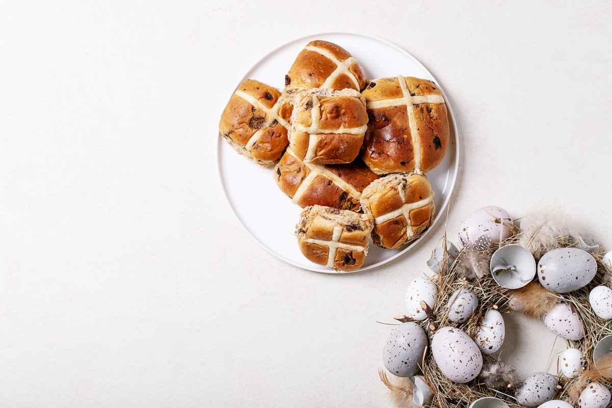 Traditional Easter cross buns example image 1