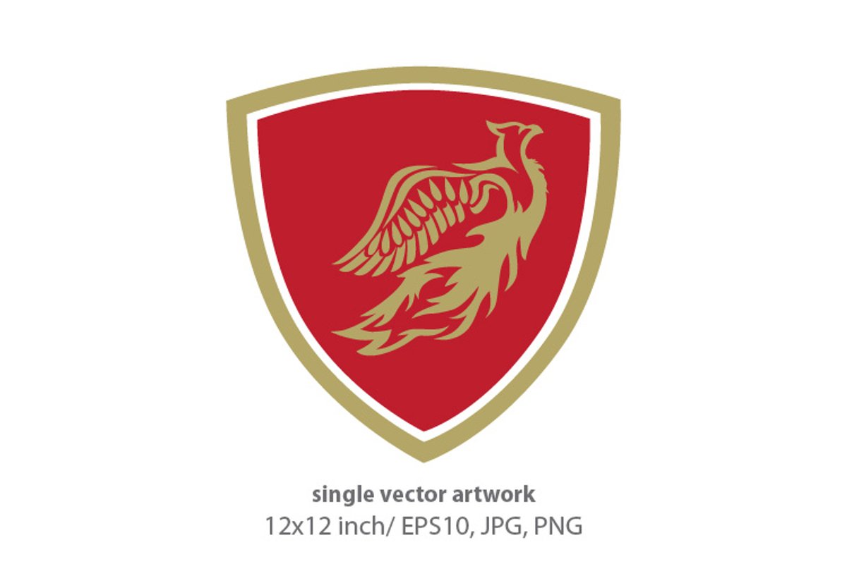 Phoenix Bird - single vector artwork example image 1