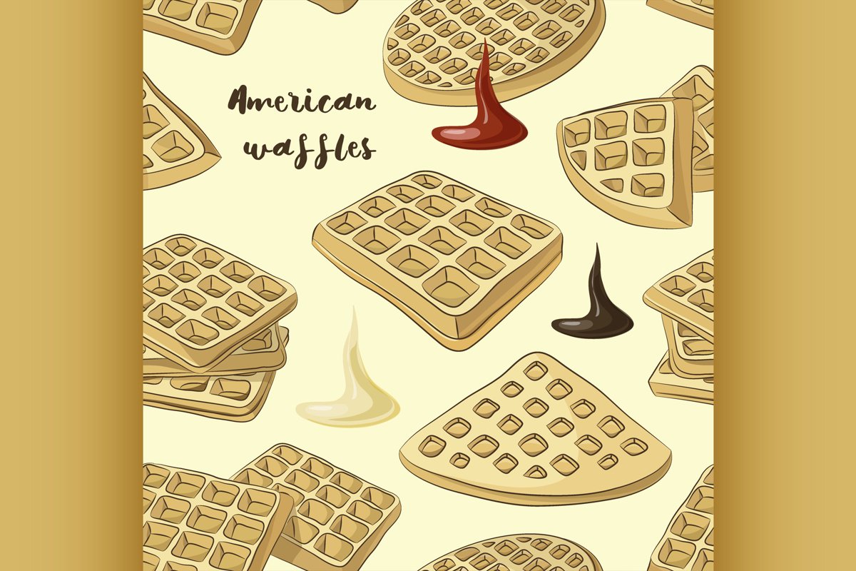 Various American waffles pattern example image 1