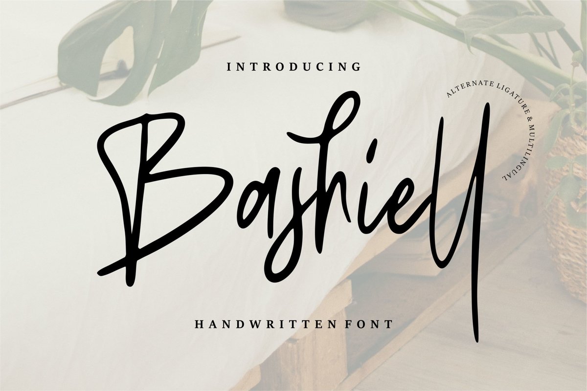 Bashiel - Handwritten Font example image 1