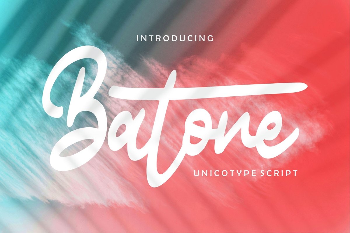Batone | Unicotype Script Font example image 1
