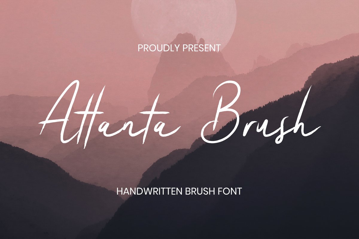 Atlantabrush Font example image 1