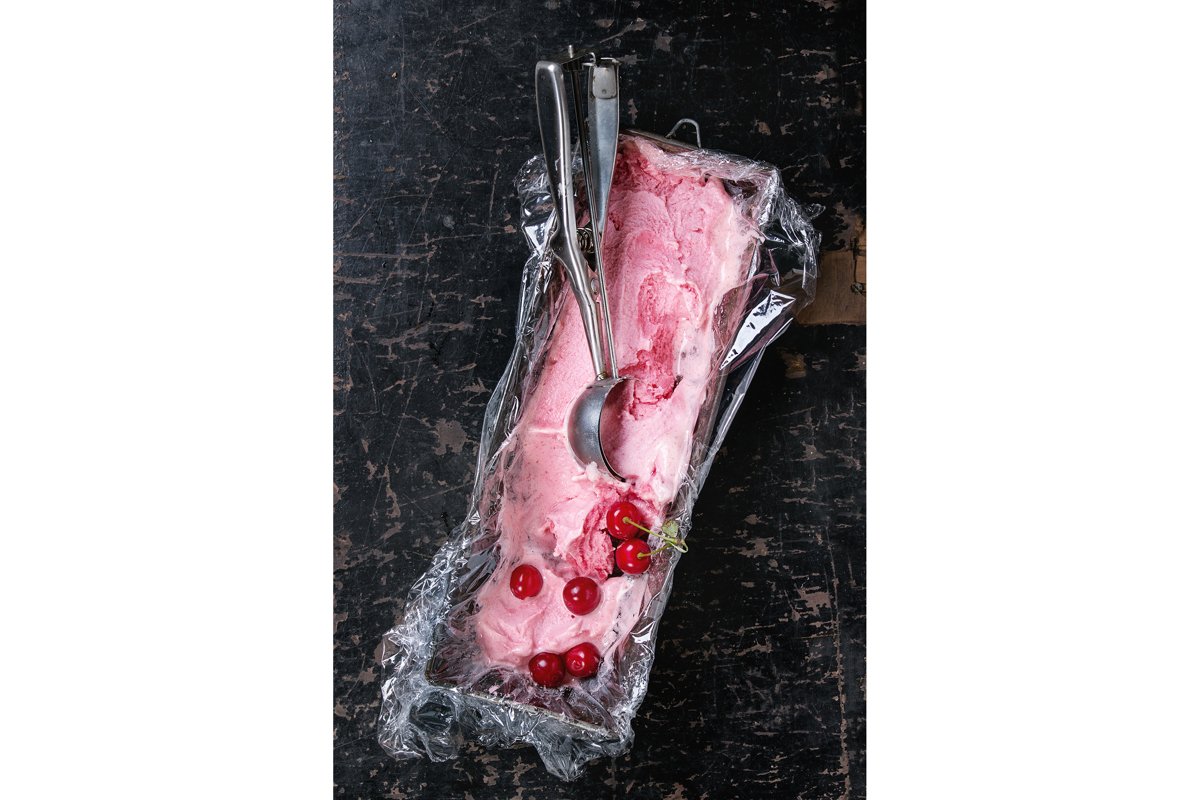 Homemade cherry sorbet example image 1