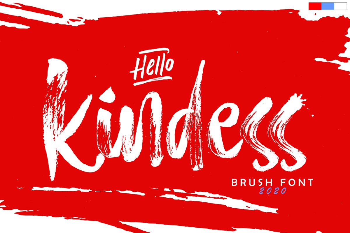 Hello Kindess Brush Font & Extras example image 1