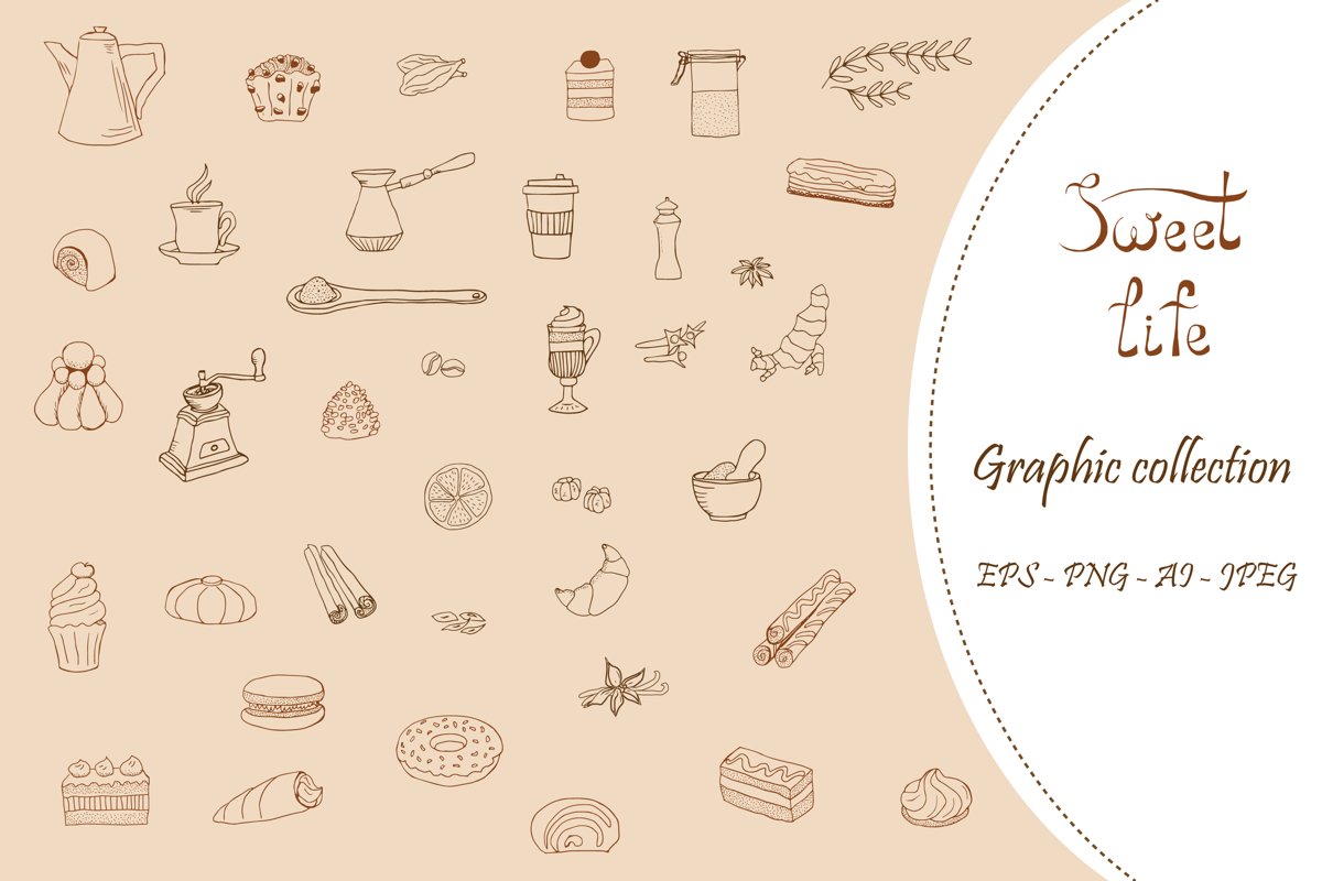 Sweet Life - Graphic Elements Collection example image 1