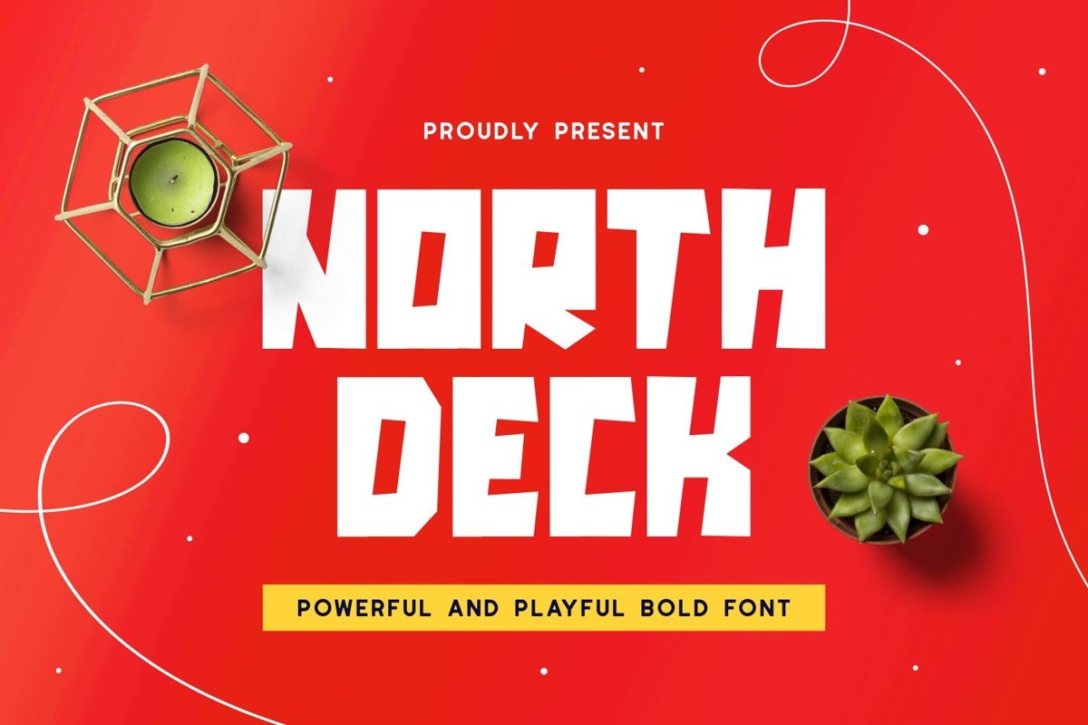 Northdeck - Powerful & Playful Font example image 1