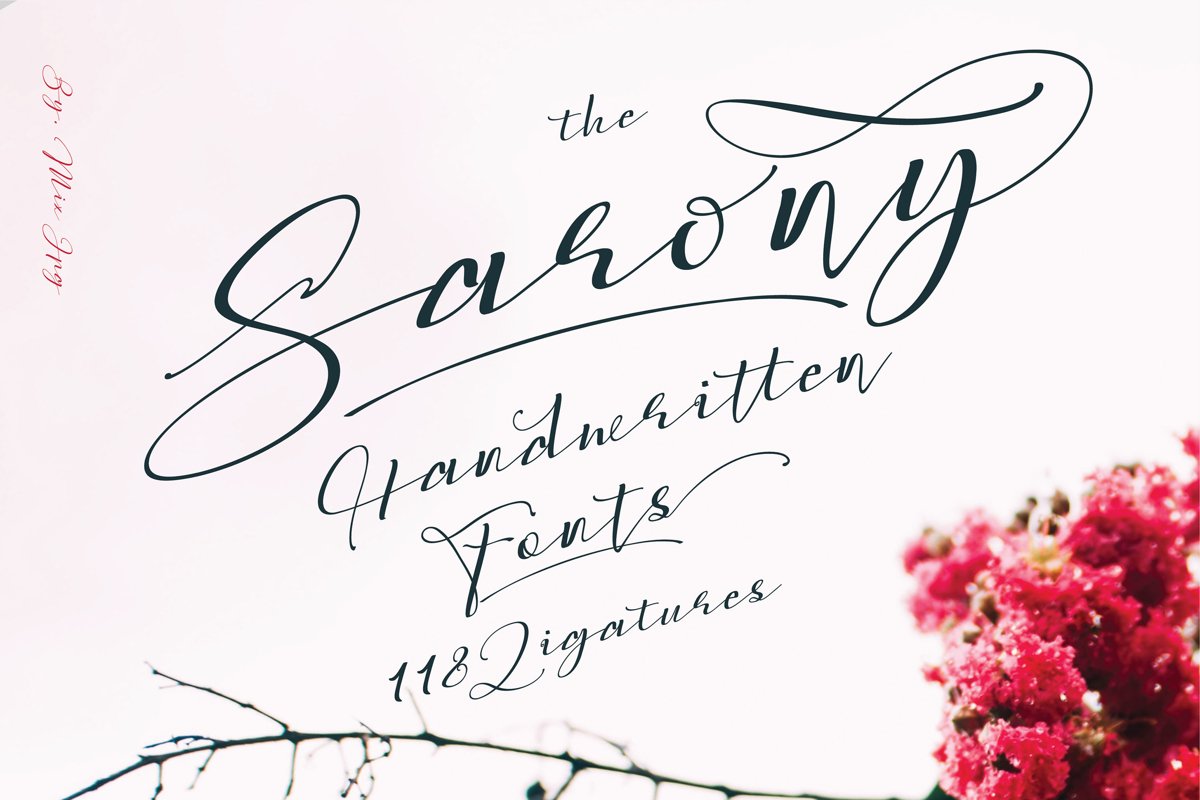Sarony Handwritten Fonts example image 1