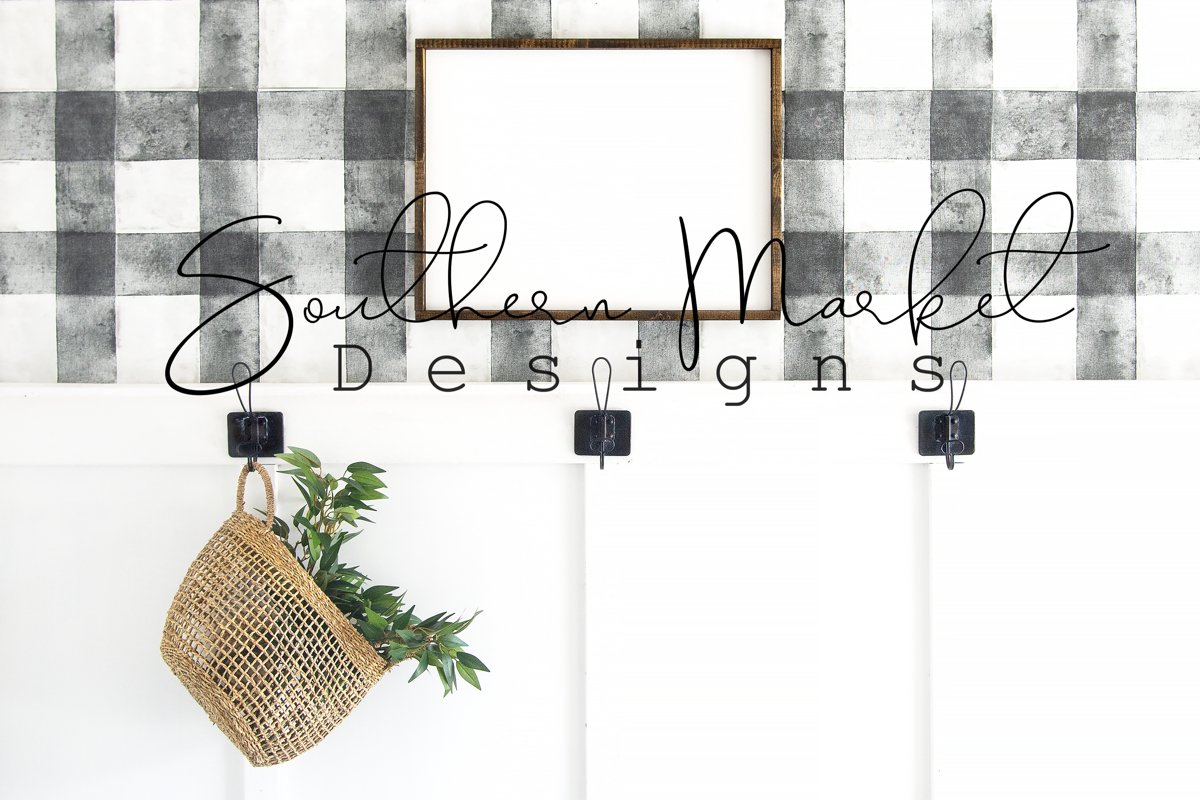 18x24 Real Wood Sign Mock Up | Wood pallet Sign Flat Lay | example image 1