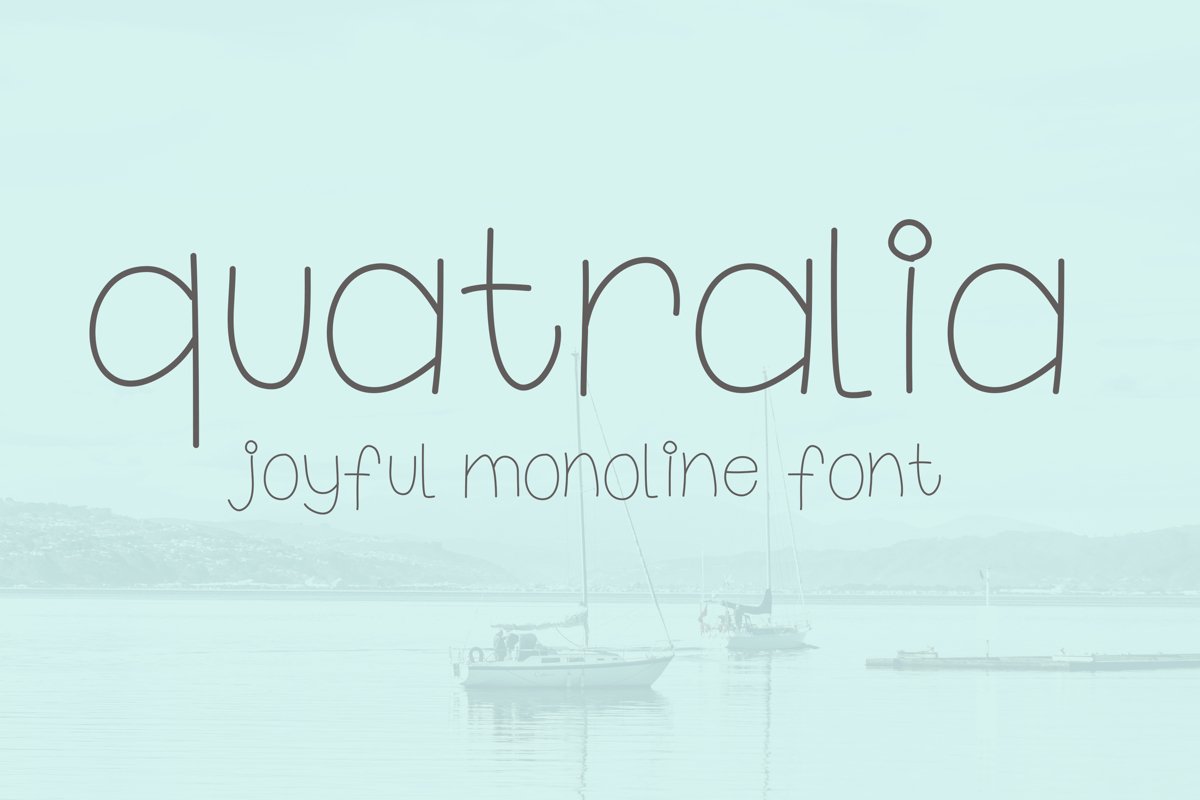 Quatralia font example image 1