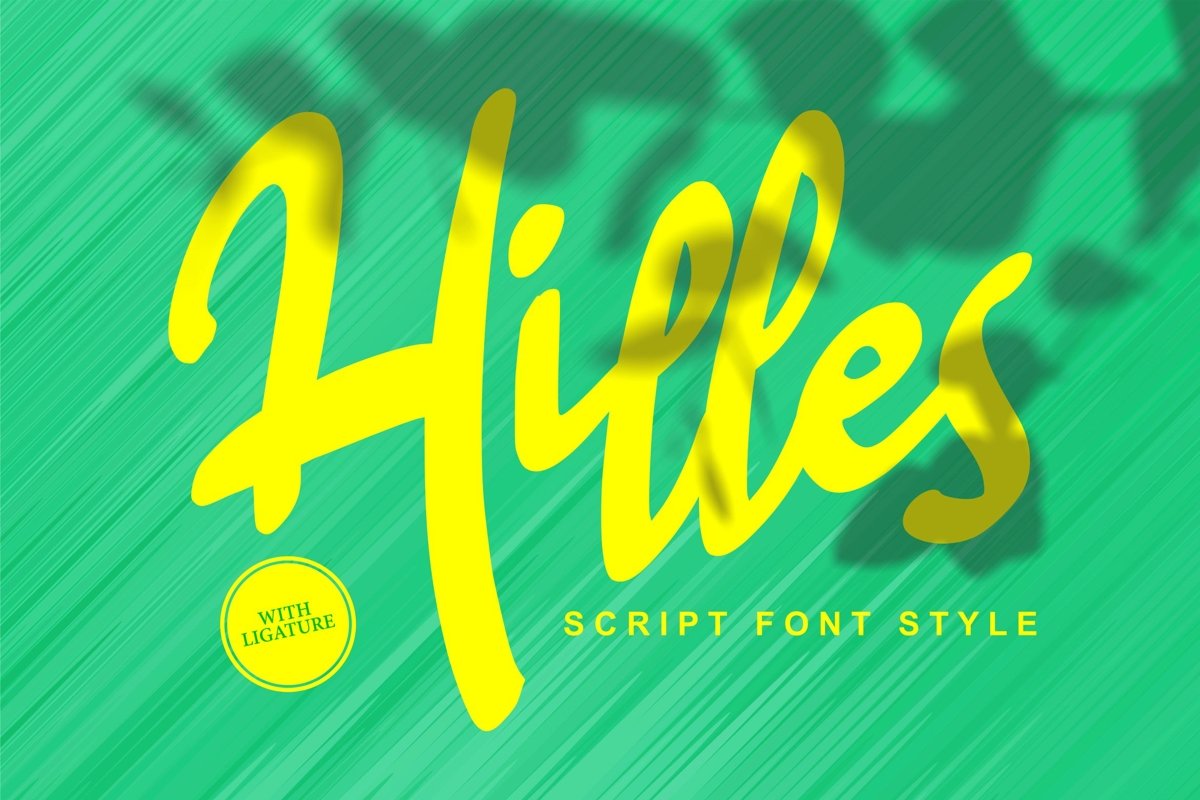 Hilles | Script Font Style example image 1