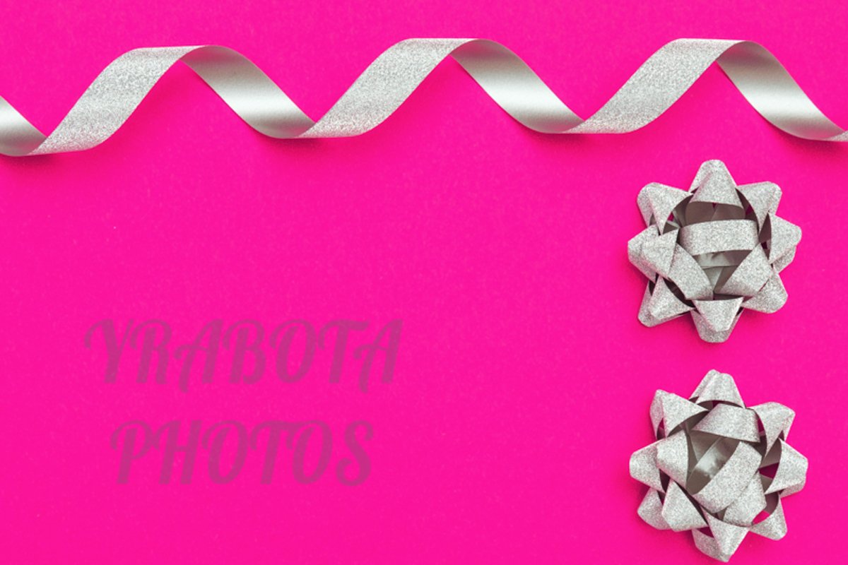 Silver streamers serpentine and bows example image 1