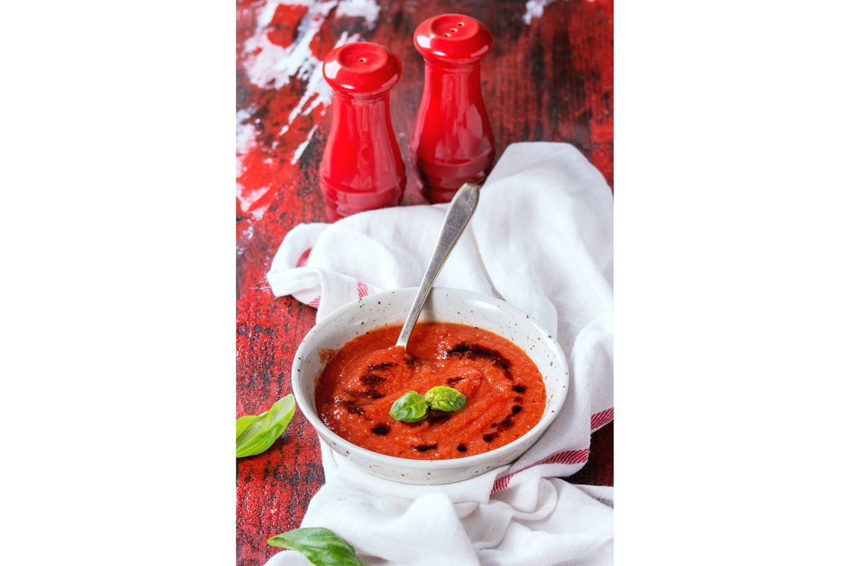 Tomato gazpacho soup example image 1