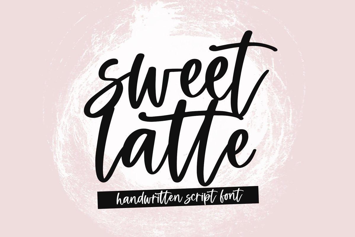 Web Font Sweet Latte - A Handwritten Script Font example image 1