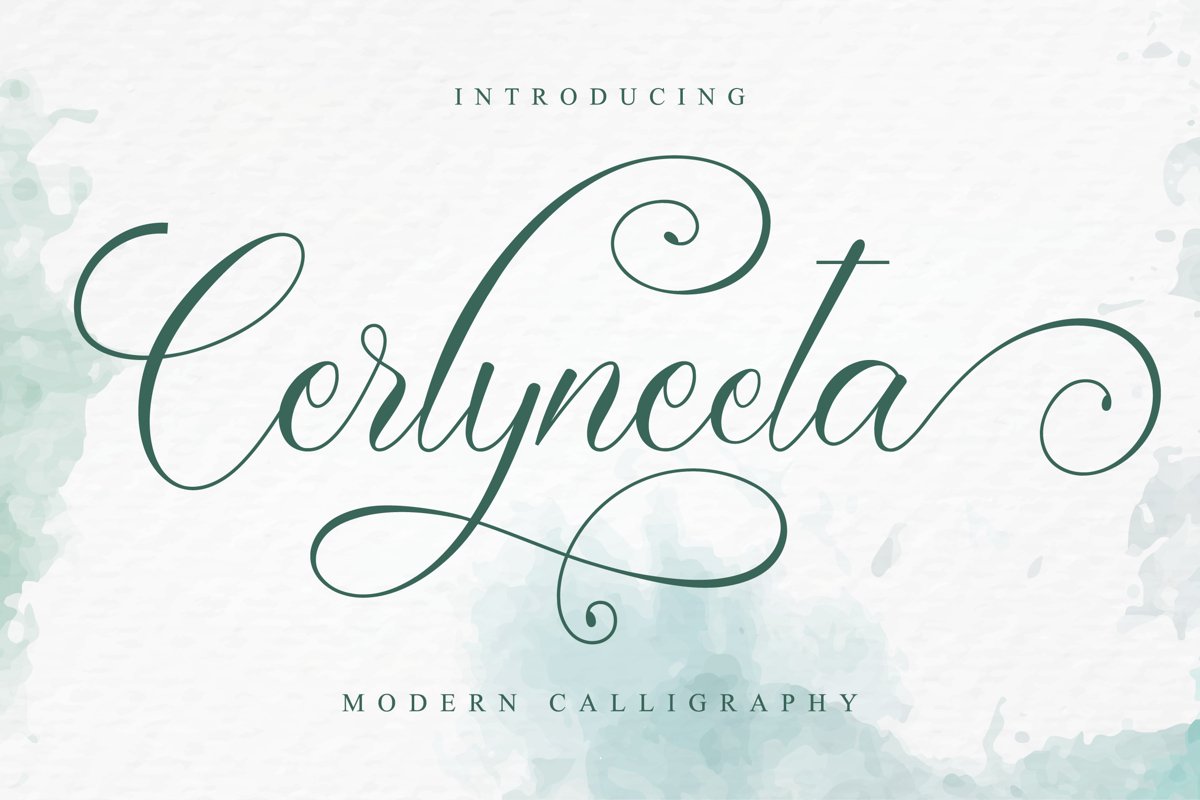 Cerlyneeta - Romantic Calligraphy Font example image 1
