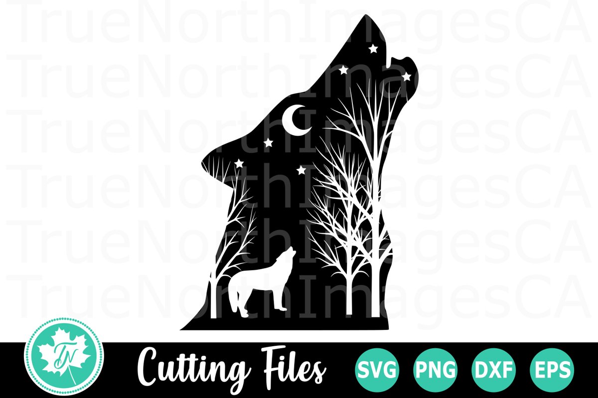 Wolf Silhouette - An Animal SVG Cut File example image 1
